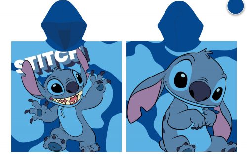 Disney Stitch gyorsan száradó poncsó - 55x110 cm