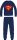 Superman men's thin cotton pajamas - jersey pajamas - dark blue - M