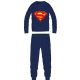 Superman men's thin cotton pajamas - jersey pajamas - dark blue - M