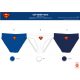 Intimo da ragazzo Superman - intimo in cotone 3 pezzi - 110-116