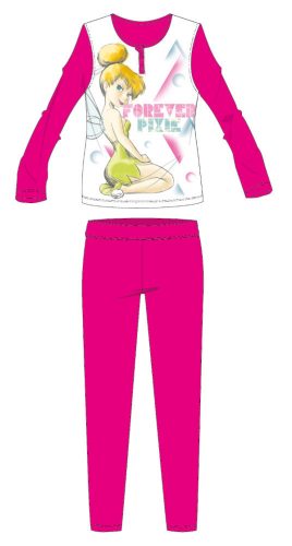 Disney Tinkerbell long thin children's pajamas - cotton jersey pajamas - pink - 116