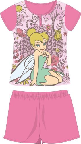 Disney Tinkerbell summer short-sleeved cotton pajamas for children - jersey pajamas - pink