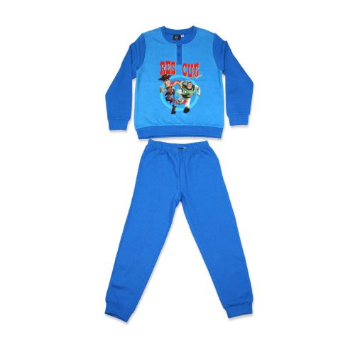 Winter-Flanell-Kinderpyjama – Toy Story – Mittelblau – 104