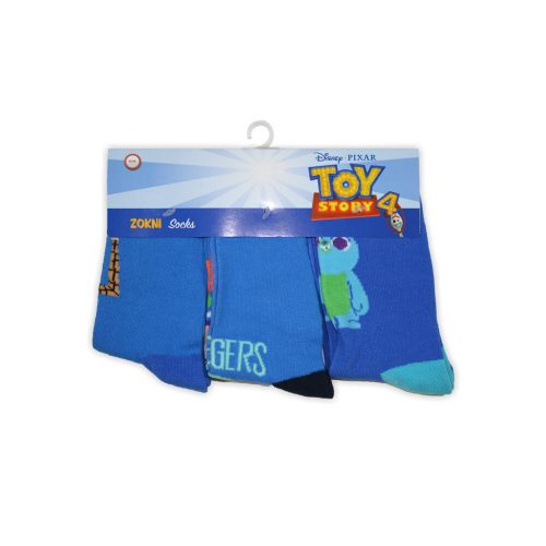 Calzini in cotone per bambini - 3 paia - Toy Story - blu - 27-30