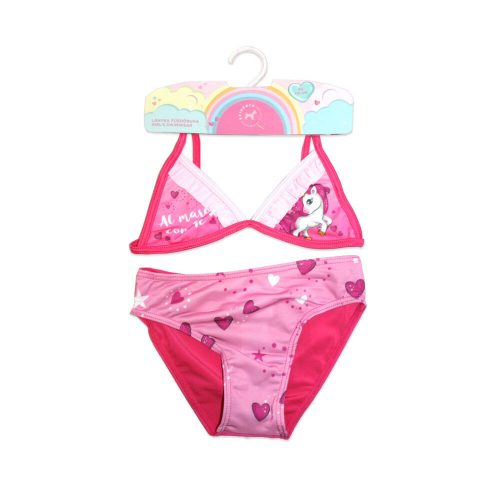 Unicorn two-piece swimsuit for little girls - pink - 110