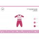 Winter cotton interlock baby pajamas - Unicorn - pink - 80