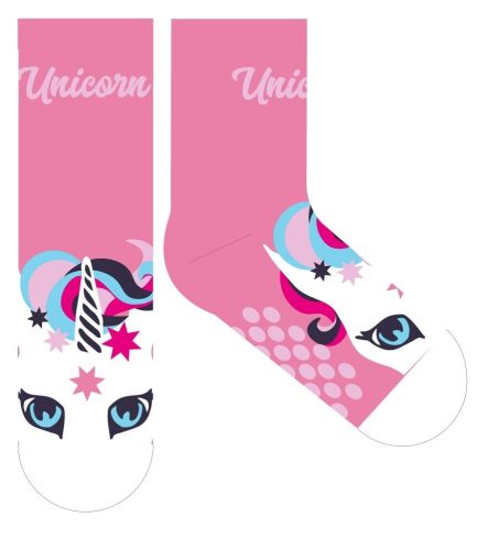 Unicorn non-slip thermal plush regular socks for children