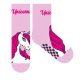 Unicorn non-slip thermal plush regular socks for children