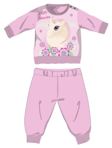 Unicorn winter cotton baby pajamas - interlock pajamas