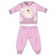 Einhorn Winter-Babypyjama aus Baumwolle – Interlock-Pyjama – Hellrosa – 80