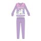 Unicorn winter thick children's pajamas - cotton flannel pajamas - light purple - 134-140