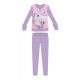 Unicorn winter cotton children's pajamas - interlock pajamas - with Unicorno inscription - light purple - 110