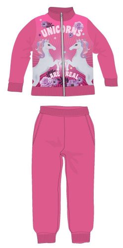 Abbigliamento per il tempo libero per bambini con unicorno - rosa - 104