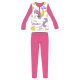 Unicorn long thin children's pajamas - cotton jersey pajamas - pink - 110