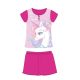 Unicorn summer short-sleeved children's pajamas - cotton jersey pajamas - pink - 110