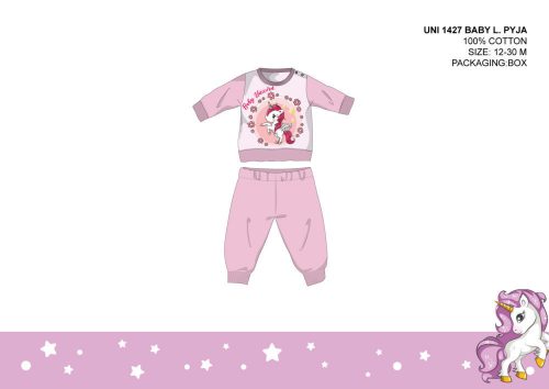 Unicorn baby pajamas - jersey cotton pajamas