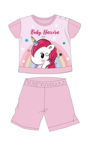 Unicorn Summer Short Sleeve Baby Pajamas - Cotton Jersey Pajamas