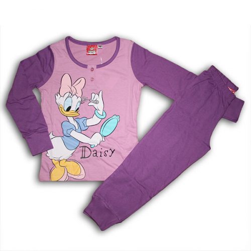 Daisy gyerek pizsama – pamut pizsama – lila