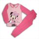 Long-sleeved cotton children's pajamas - Minnie Mouse - pink - 128